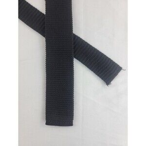 615 COLLECTION SQUARE NIT 100% COTTON NAVY BLUE TIE 52" LONG 2.25 WIDE